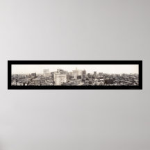 Philadelphia Skyline Photo 1913 Print