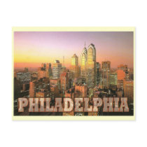 PHILADELPHIA SKYLINE postcards by Kardz4U PHILADELPHIA SKYLINE postcards