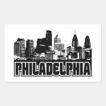 Philadelphia Skyline Stickers