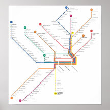 Philadelphia subway Poster