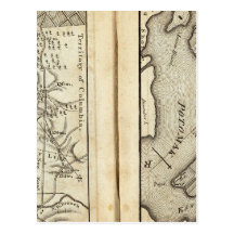Philadelphia to Washington Road Map 2 Post Cards