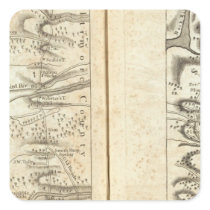 Philadelphia to Washington Road Map 3 Stickers