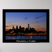 Philadelphia Twilight Poster
