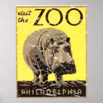 Philadelphia Zoo-Hippo Distressed