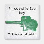 Philadelphia Zoo Key Fridge Magnets
