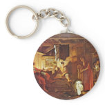 Philemon And Baucis By Elsheimer Adam Key Chain