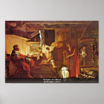 Philemon And Baucis By Elsheimer Adam Print
