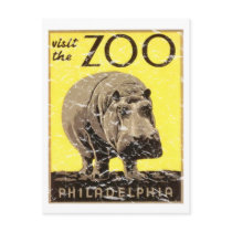 Philidelphia Zoo-Hippo postcards by vintageurban Philidelphia Zoo-Hippo postcards