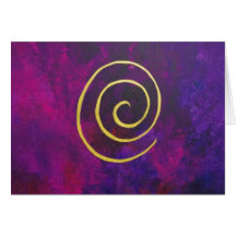Philip Bowman Infinity Deep Purple Decorative Art Card