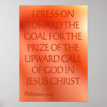 Philipians 3:14 poster