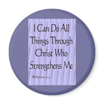 Philipians 4:13 refrigerator magnets