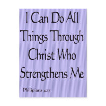 Philipians 4:13 postcard