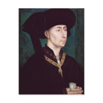 Philippe III  le Bon, Duc de Bourgogne, c.1445 Postcard