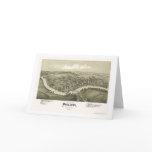 Philippi, WV Panoramic Map - 1897 Greeting Card