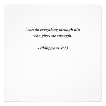 PHILIPPIANS 4:13 CUSTOM INVITE