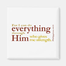 Philippians 4:13 fridge magnet