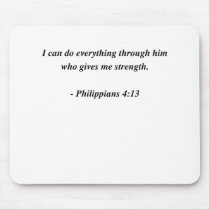 PHILIPPIANS 4:13 MOUSEPADS