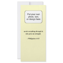 PHILIPPIANS 4:13 PERSONALIZED RACK CARD