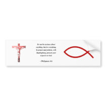 PHILIPPIANS 4:6 bumper stickers by Christianity PHILIPPIANS 4:6 bumper stickers