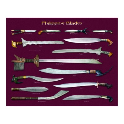 Philippine Blades 1/2 scale Poster by tempera70