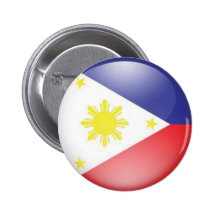 Philippine Flag (round)