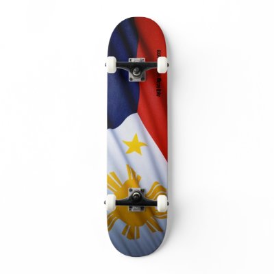 Philippine flag skateboard