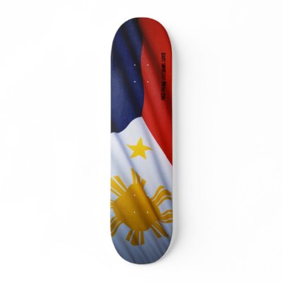 Philippine flag skateboard by evolv3