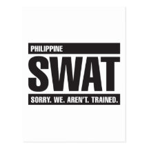 Philippine SWAT - Black Post Card