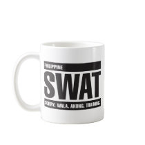 Philippine SWAT - Tagalog - Black Coffee Mugs