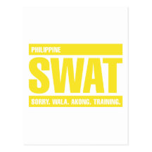 Philippine SWAT - Tagalog - Yellow Postcard