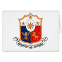 Philippines Coat of Arms cards by FlagTshirts Philippines Coat of Arms cards