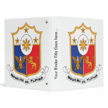 Philippines Coat of Arms detail Vinyl Binder
