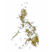 Philippines Flag and Map T-Shirt by FlagAndMap Philippines Flag and Map T-Shirt