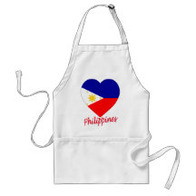 Philippines Flag Heart Aprons