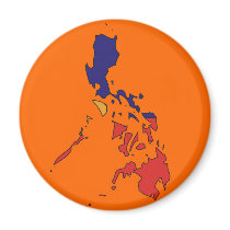 Philippines flag map fridge magnets