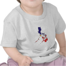 Philippines flag map shirts