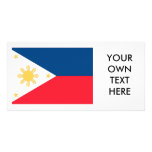 Philippines Flag Custom Photo Card