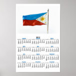 Philippines Flag Poster Calendar
