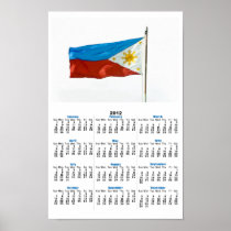 Philippines Flag Poster Calendar