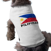 Philippines Flag Vintage pet clothing by allworldtees Philippines Flag Vintage pet clothing
