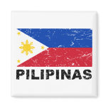Philippines Flag Vintage Magnet