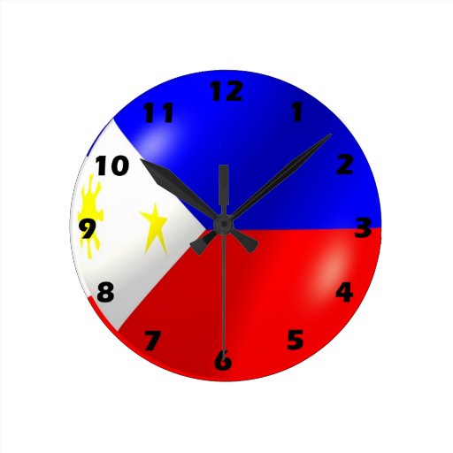 Philippines Flag Wall Clock