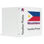 Philippines Flag with name in Russian Vinyl Binder