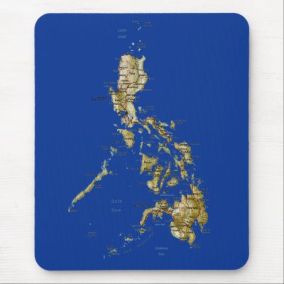 Philippines Map Mousepad by