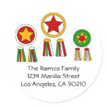 Philippines Parol address label stickers