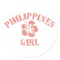 Philippines Pink Girl stickers