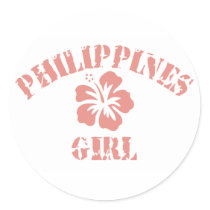 Philippines Pink Girl stickers by repofcountries Philippines Pink Girl stickers