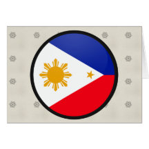 Philippines quality Flag Circle Cards