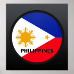 Philippines Roundel quality Flag Poster