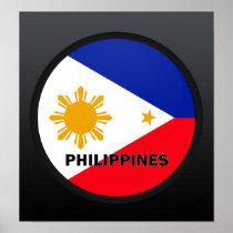 Philippines Roundel quality Flag Poster